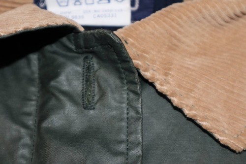 Vintage Woolrich Barn Coat M Green Flannel Wool Lined USA Waterproof Jacket - Picture 8 of 8