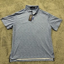 Ralph Lauren Rlx Classic Fit Performance Wicking Golf Polo Shirt Floral Size XL
