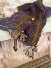 Antique French Purple Velvet Theater Costume Pants