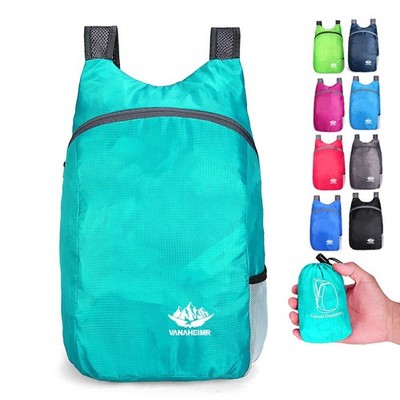 15L Sports Foldable Lightweight Packable Backpack Outdoor Travel Daypack Bag