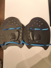 Large Hand Paddles - Swimming Training - Black