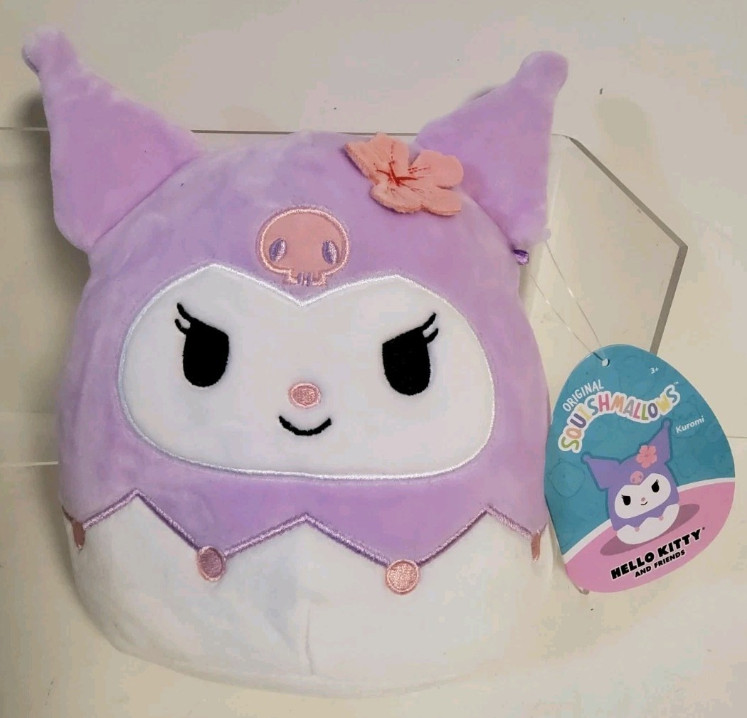 USA Import Hello Kitty Kuromi Squishmallow 7"" Plush Soft Toy Rare BNWT