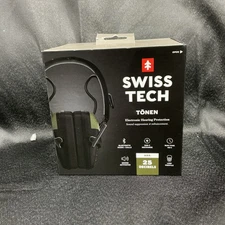Swiss Tech ELECTRONIC HEARING PROTECTION EARMUFF Bluethooth Music Calls NRR 25dB