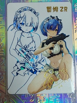 Card Re:Zero Goddess Story ZR 5M09ZR-02 Emilia Rem Ram Goddess Waifu 