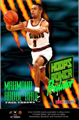 Mahmoud Abdul-Rauf #P-1 1994 Hoops Power Predator card