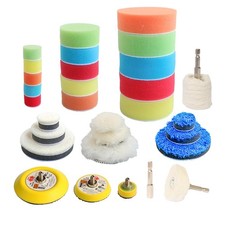 30pcs Drill Polishing Kit Car Detail Buffing Wheel with M6 Thread Backing Pla...