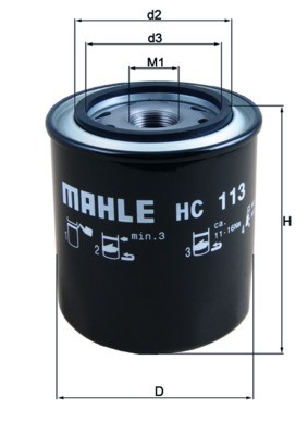 Mahle Hc 113 Hydraulikfilter, Automatikgetriebe FüR Man,Porsche,Scania-image
