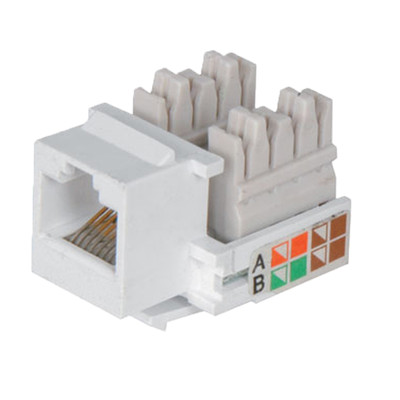 RJ45 IDC Netzwerk Keystone Jack Modul CAT5 & CAT6 Ethernet Kunststoff LAN Stecker