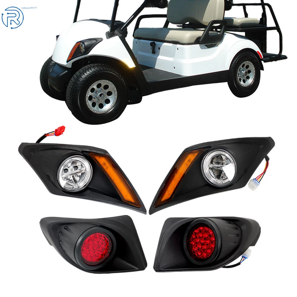 For Yamaha 2017-Up The Drive2 PTV Golf Cart LED Deluxe Street Legal Light Kit - Image 4 of 4