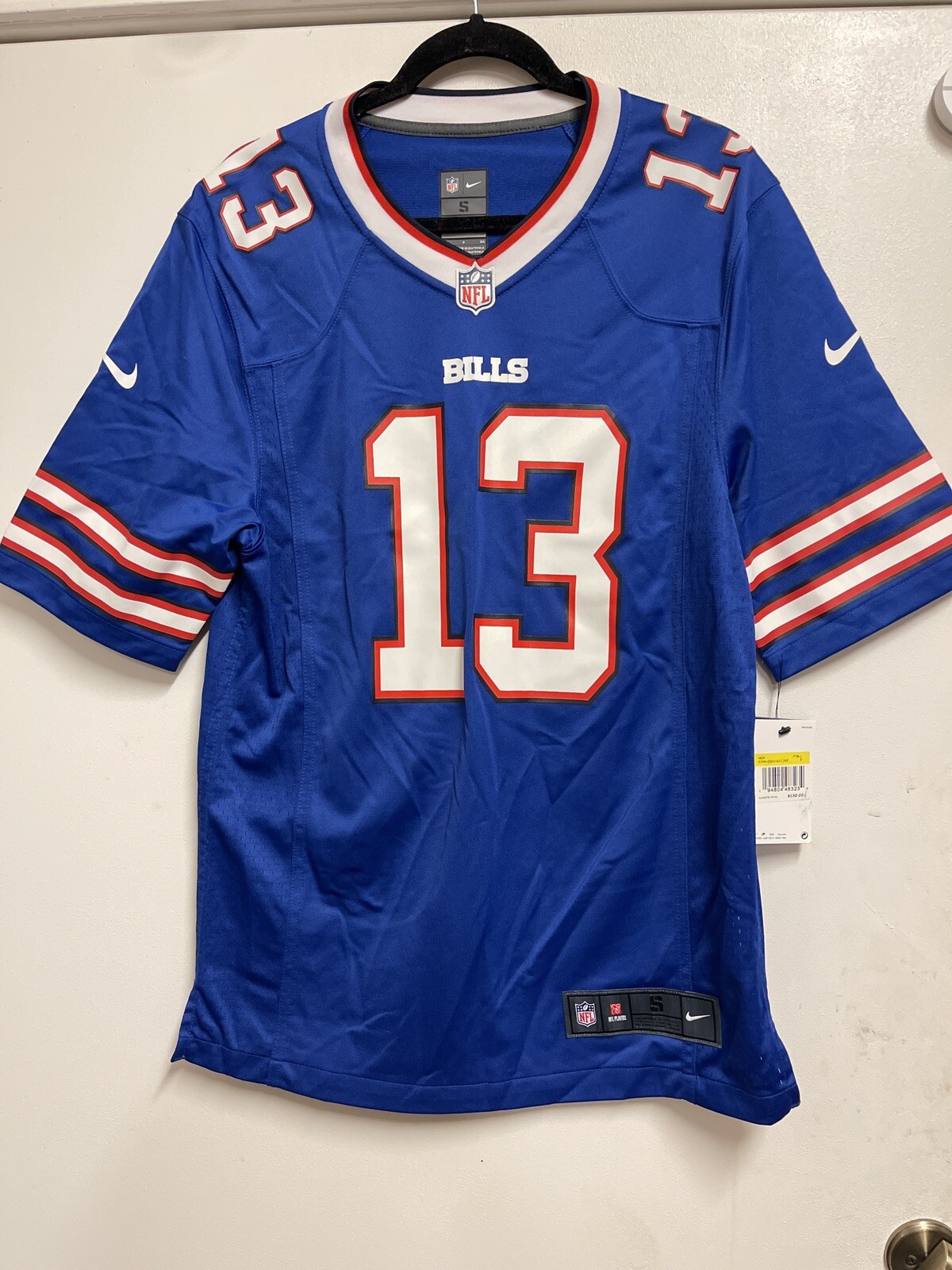 Nike Gabe Davis Buffalo Bills NFL Jersey #13 Size S Blue On Field Authentic