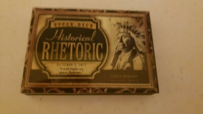 2015 Upper Deck Historical Rhetoric Voice Card HR-CJ Chief Joseph Surrender RARE