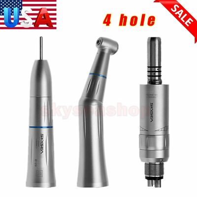 Dental Slow Speed Push Contra angle Handpieces Inner Water 4 Hole air motor Kit