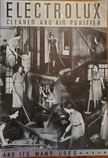 Electrolux Cleaner and Air Purifier Instruction Guide 1940s Black White SILVER