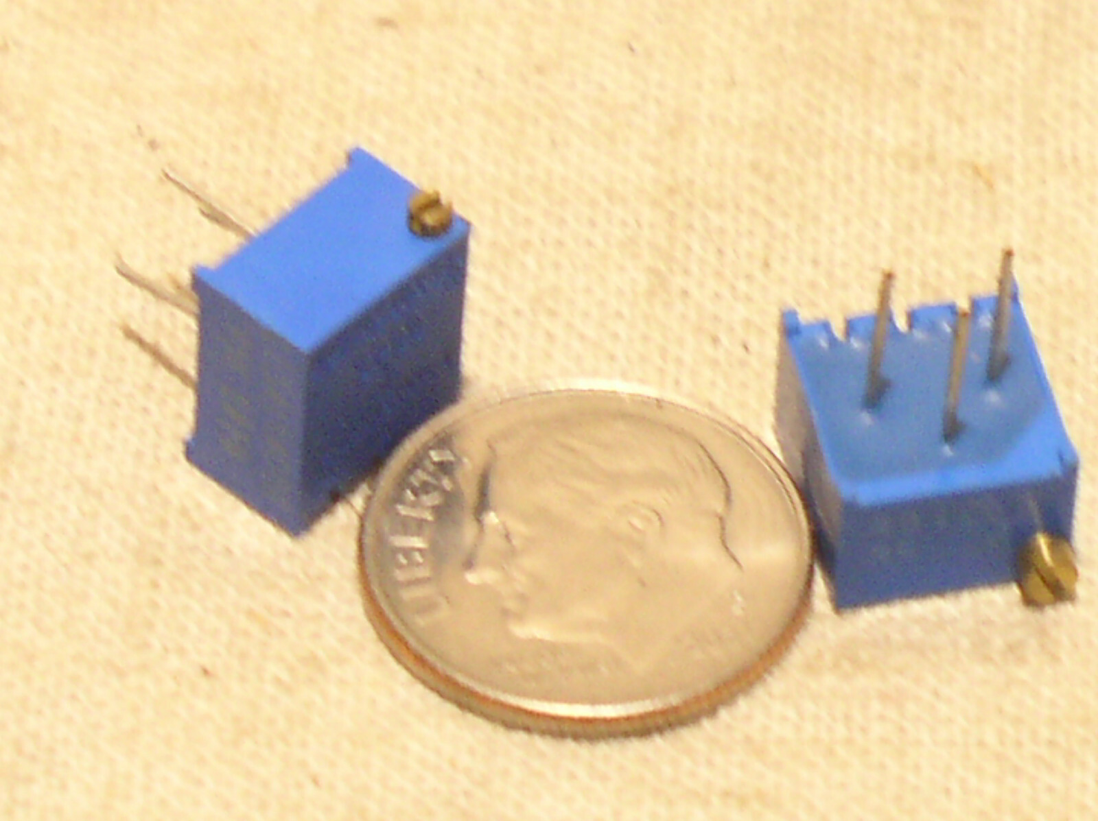 2 BOURNS 3299P-1-502 5K OHM 3/8" 25T POT SEALED TRIMPOT TRIMMER POTENTIOMETER