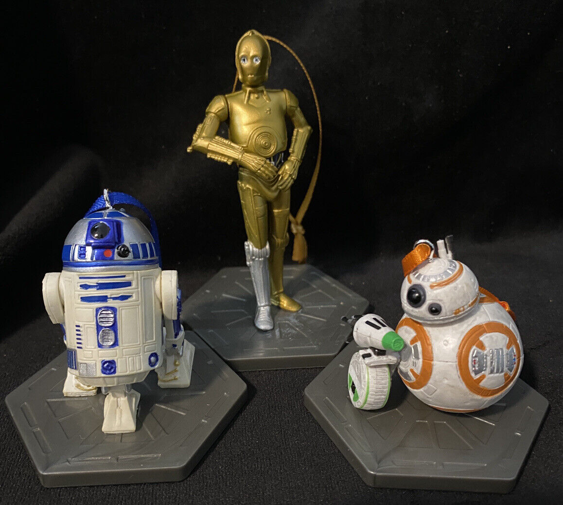Disney Star Wars Droid Christmas Ornament Set C3PO R2D2 BB8 Rebels Droids