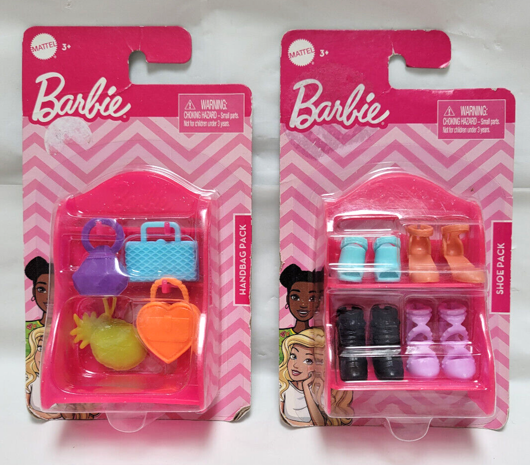 Barbie Accessories Shoes Purses Mattel LOT OF PACKS Lot A