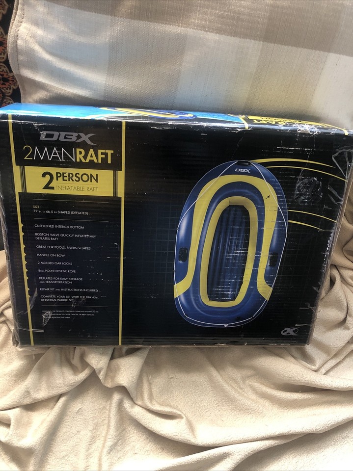 Inflatable Raft In Box Great 2 Person Raft Inflatable - New In Box - OBX - Rivers, Lakes, etc ...