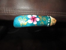 MW.A468: UNIQUE SMALL HAND PAINTED PENIS FOLK ART HANDLE ASH WALKING STICK CANE