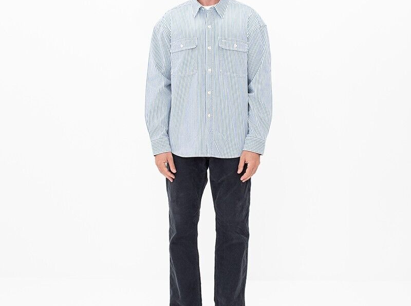 ASK availability first) visvim SS LANGER SHIRT HICKORY DMGD ASK availability first) visvim SS LANGER SHIRT HICKORY DMGD