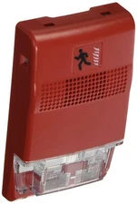 Edwards Signaling EG1R-CVM CHIME STROBE HI-LO MC RED