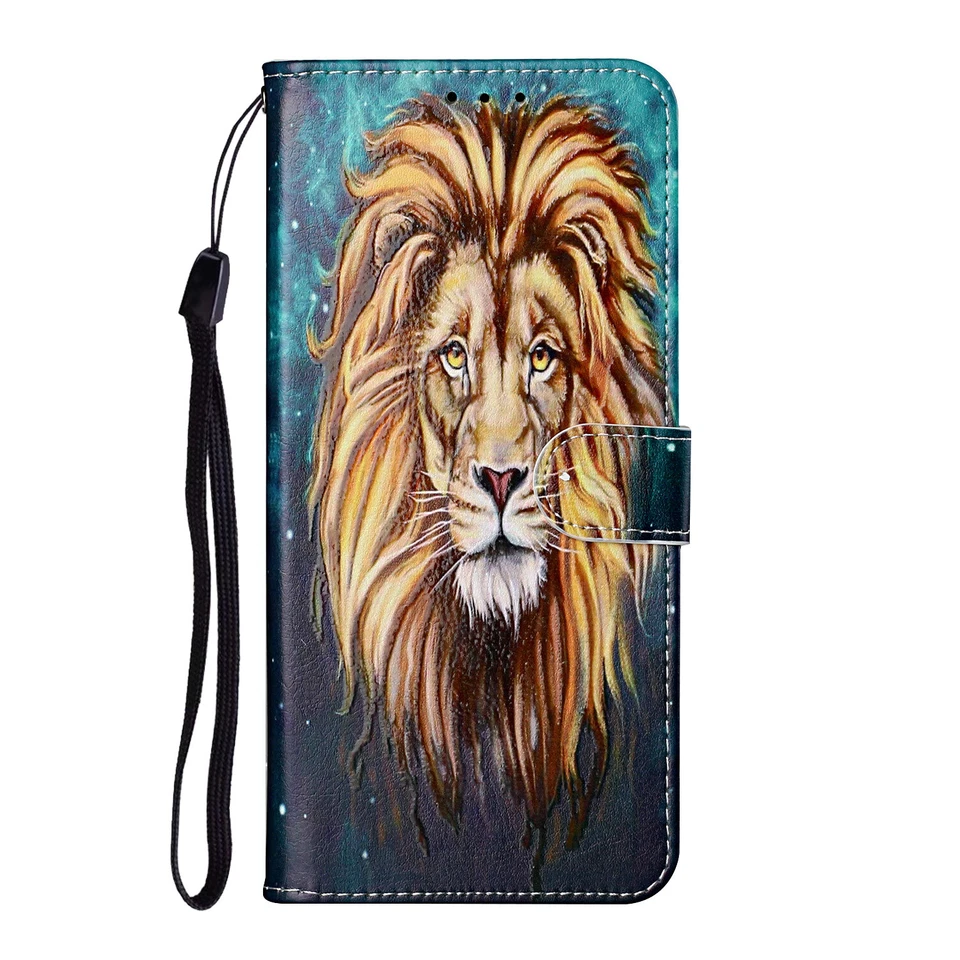Case for iPhone 11 Pro Max 7 8 6 Plus 12 Patterned PU Leather Flip Wallet Cover - Image 3 of 4