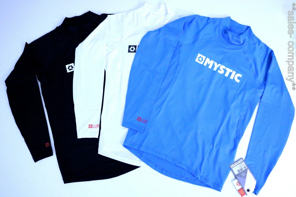 MYSTIC Star Rash Shirt Men Schwarz Blau Weiss Gr.S-XXL Langarm Neu+ OVP