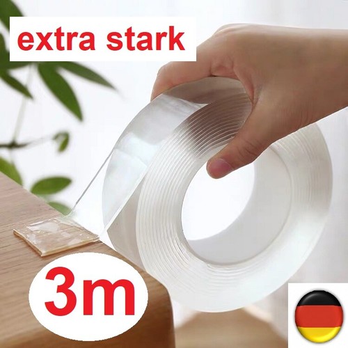 Doppelseitiges Klebeband Transparent Nano Band Tape beidseitig extra