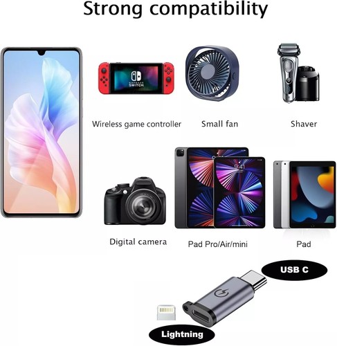 Adattatore da USB C a iOS vecchio iPhone femmina a USB C maschio adattatore caricatore convetor - Foto 2 di 4