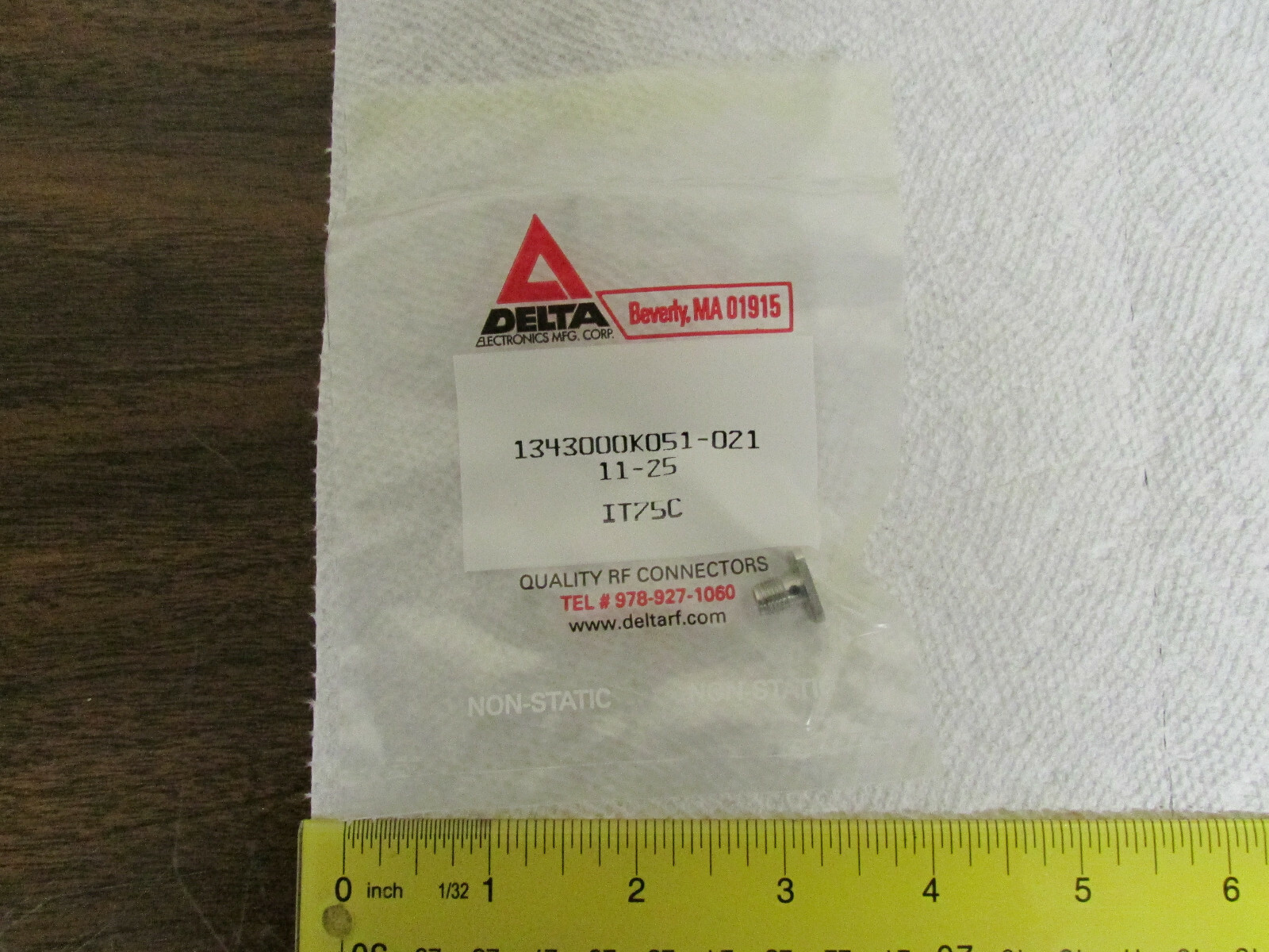 1 Pc - Delta SMA Panel Mount Female Connector 50 Ohm 18 GHz 1343000K051-021 New