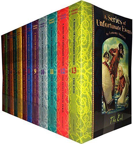 Lemony Snicket A Series of Unfortunate Events Series 13 Books Collection Set NEW