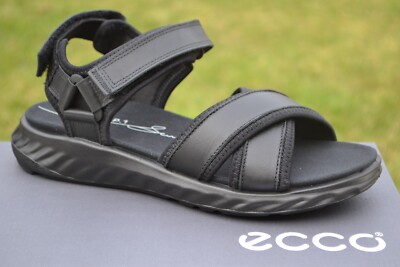 Ecco Neu mit Karton Damen flache Sandalen SP.1 LITE K schwarz Leder UK 5,5-6 / EU 39