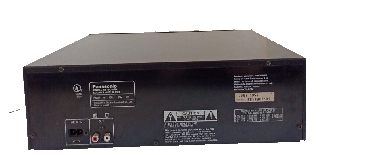 Panasonic 5 CD Digital Stereo System SL-PD449 MASH | CD Changer