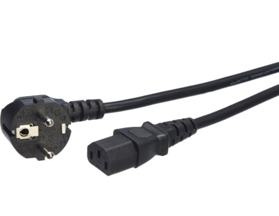 Basic Black 15' Computer Power Cord