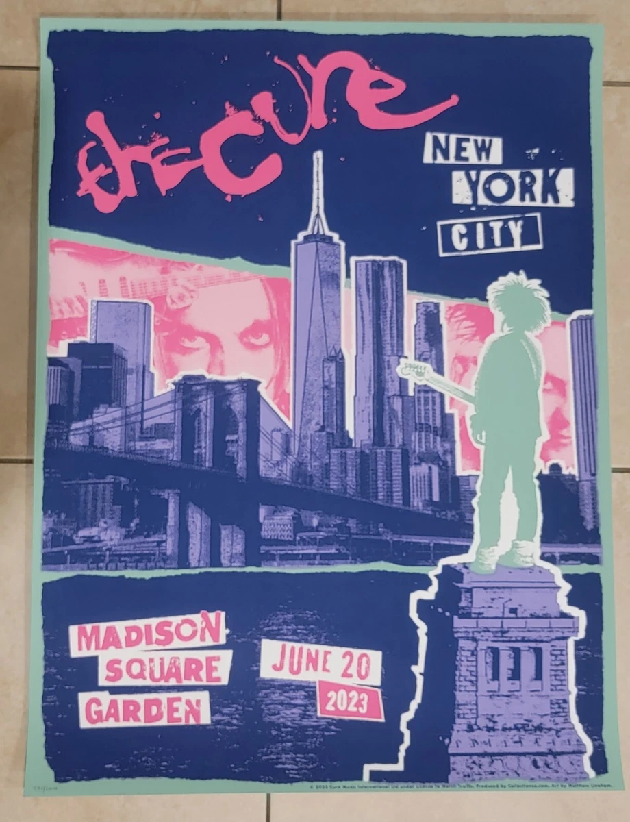 The Cure Poster New York City 2023 June 20th FIRST EDITION XXX2000 MSG |  eBay