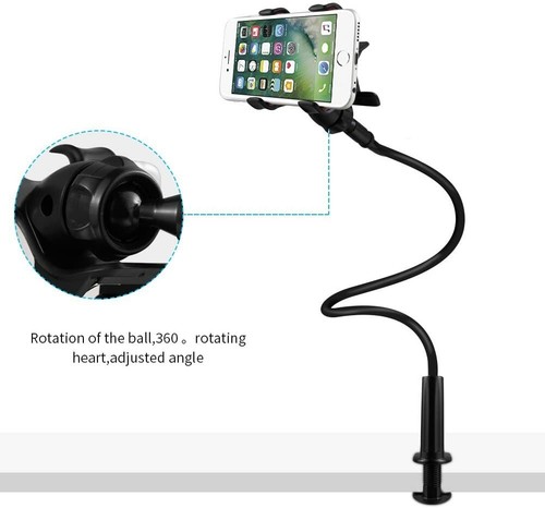 EXTRA LONG ARM Holder Mount Stand For Mobile Phone iPhone Bed Clamp UK STOCK - Picture 3 of 7