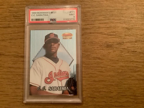 1999 Bowman's Best C.C. Sabathia #171 - PSA 9 MINT - HOF Rookie