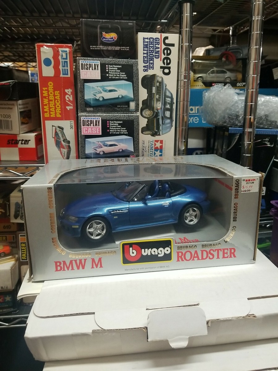 BMW M ROADSTER 1/18 excel bburago with kb toys price tag sticker