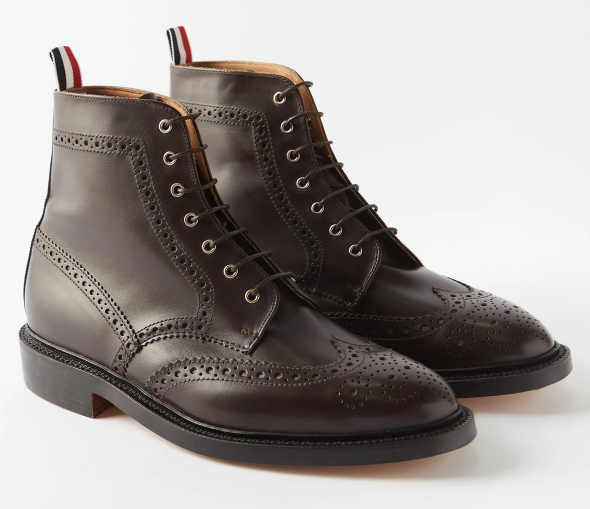THOM BROWNE WINGTIP GOODYEAR SOLE BROGUE BOOTS Ankle Schuhe THOM BROWNE WINGTIP GOODYEAR SOLE BROGUE BOOTS Ankle Schuhe