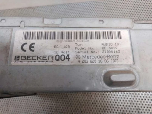 2038201686 Sistema Audio/Radio Cd para MERCEDES-BENZ CLASE C (BM 203) B 1167085 - Imagen 3 de 10