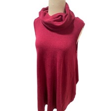 Large Aryeh Magenta Cowl Neck Sweater Dress Sleeveless Anthroplologie NWT