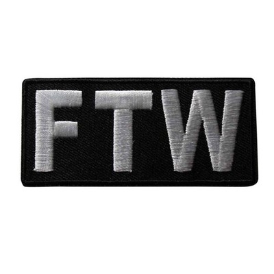 FTW Iron On Jacket Patch - For The Win 124-Y