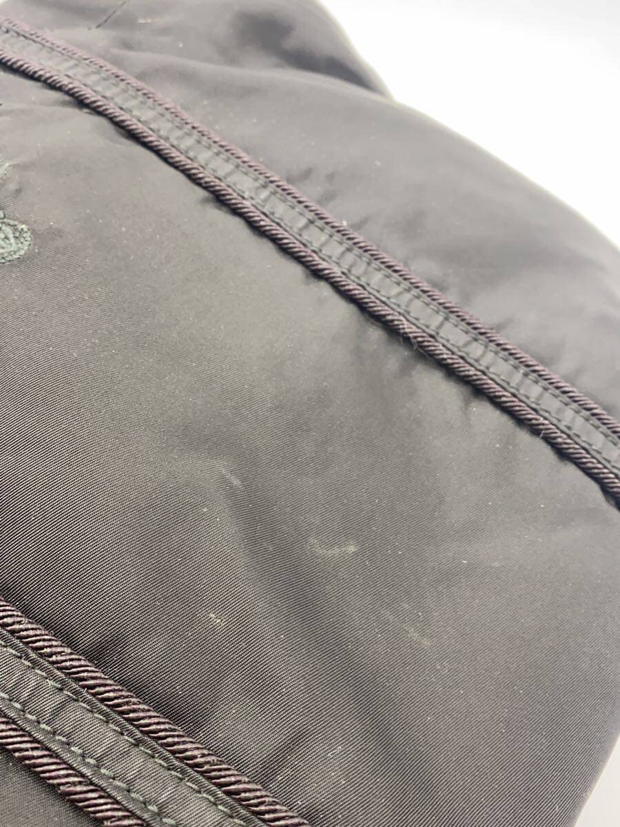 PRADA handbag nylon black plain thumbnail 9
