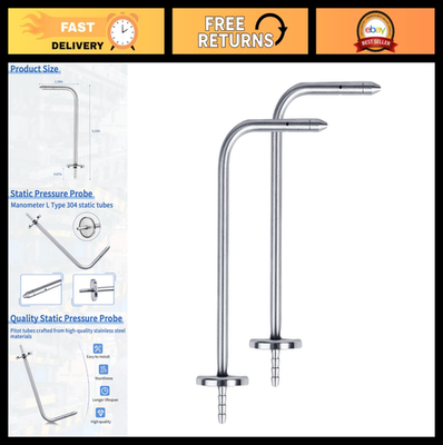 #ad #ad Static Pressure Probes for HVAC Manometers Pitot Static Tube Magnetic Flange $20.99