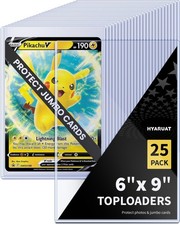 6x9 Toploader - Rigid Clear PVC Sleeves for Protecting Mailing Jumbo Cards, Ph