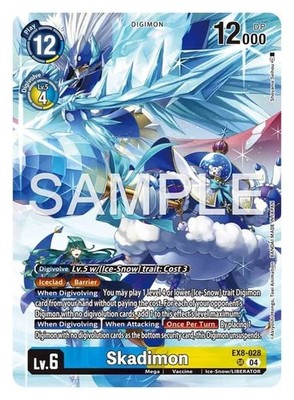 Skadimon Alternate Art Foil - EX8-028 NM - Digimon TCG