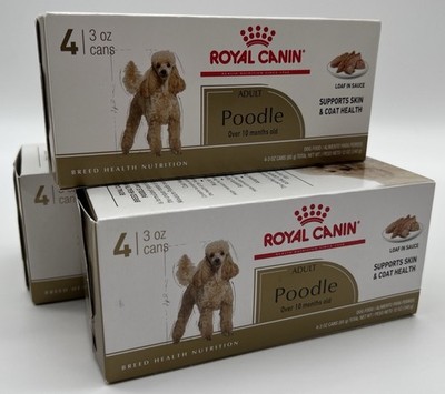 Royal Canin Poodle Loaf in Sauce Skin & Coat Health Wet Dog Food 3 Pks 05/29/26