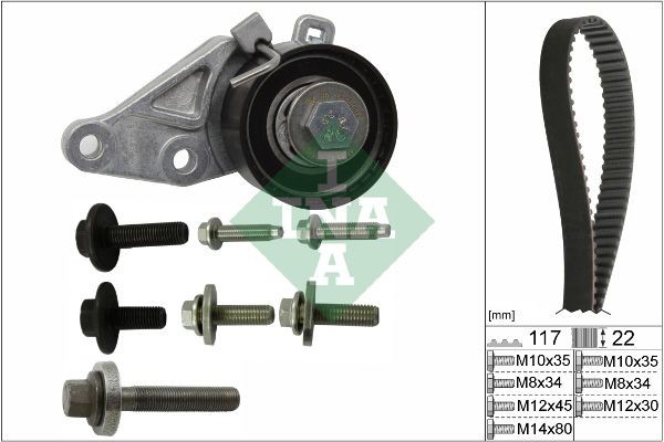 NEU - Schaeffler INA 530014010 Zahnriemensatz FüR Ford Mazda Volvo-image