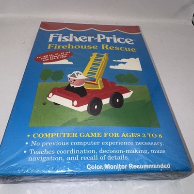 Fisher Price Firehouse Rescue Commodore 64 128 C64 Game Disk From 1988 Brand New