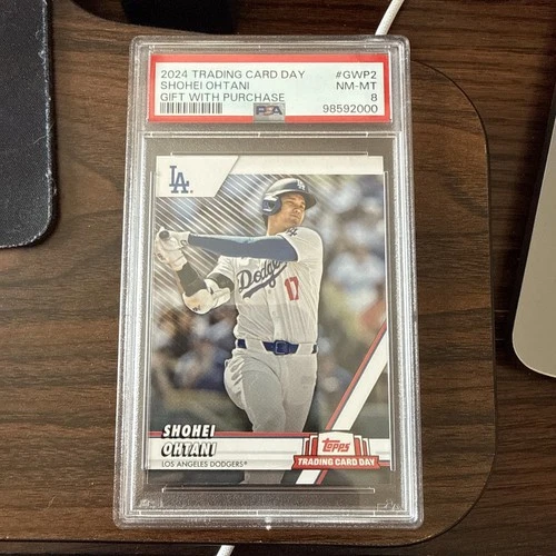 2024 Topps Trading Card Day Gift With Purchase #GWP2 Shohei Ohtani PSA 8