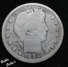 1894-S Barber Quarter — photo from another recent sale
